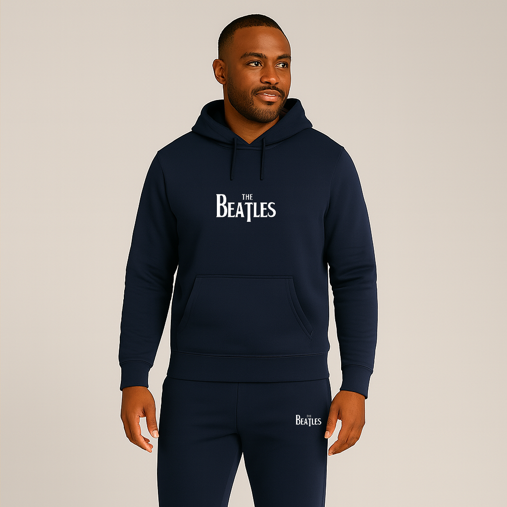 Men's The Beatles Music Hoodie Joggers Set