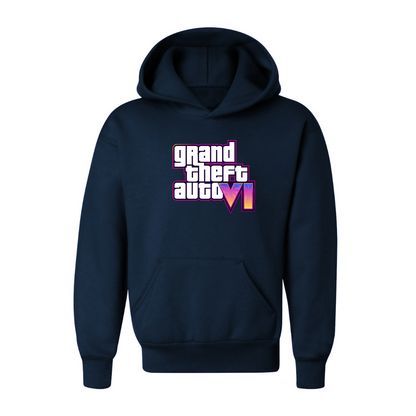 Youth Kids GTA 6 Grand Theft Auto VI Pullover Hoodie Game