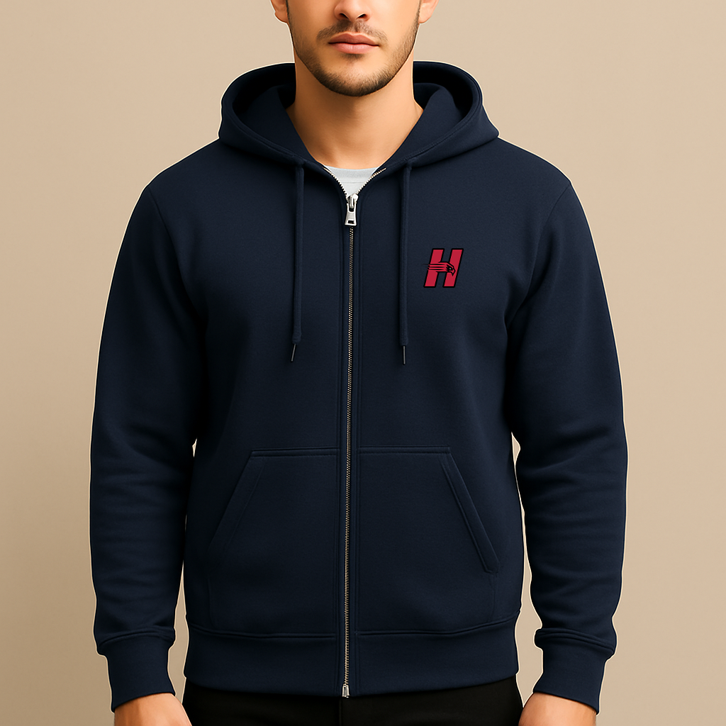 Men's Hartford Hawks Logo Zipper Hoodie
