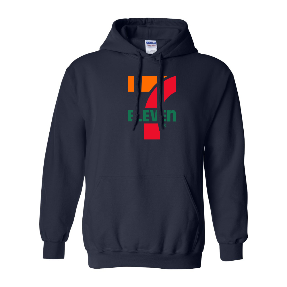 Men's 7 Eleven Logo Gildan  Heavy Blend Hooded Sweatshirt
