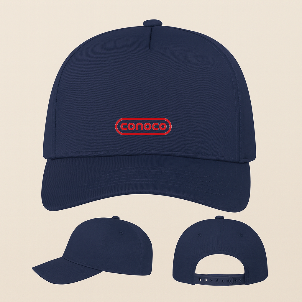 Conoco Gas Station Five Panel Twill Snapback Cap