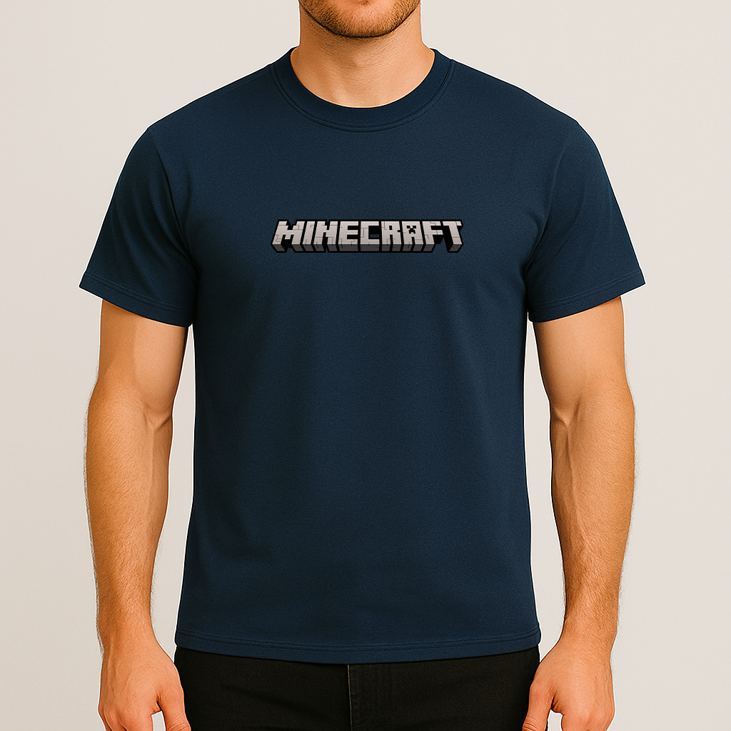 Men's Minecraft Game Cotton T-Shirt