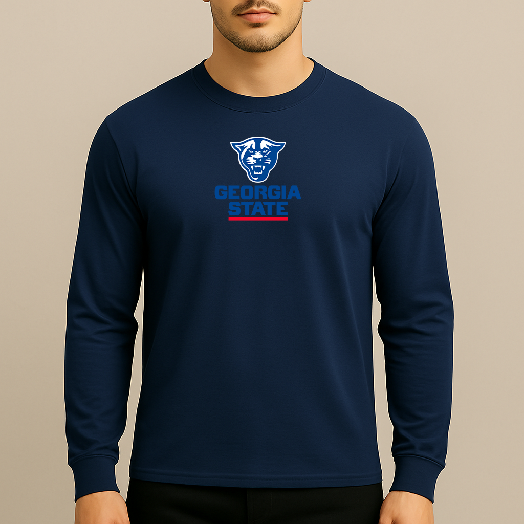 Men's Georgia State Panthers Logo Long Sleeve T-Shirt