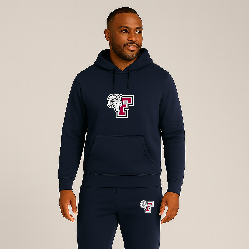 Men's Fordham Rams Logo Hoodie Joggers Set