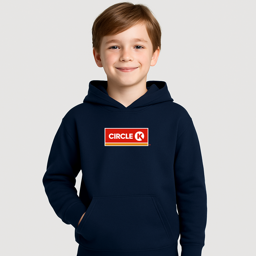 Youth Kids Circle K Gas Station Pullover Hoodie