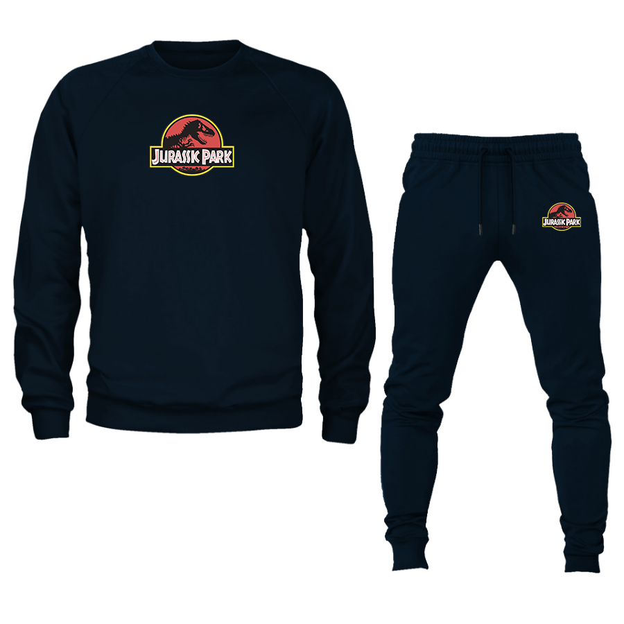Men's Jurassic Park Movie Crewneck Sweatshirt Joggers Suit