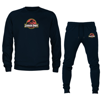 Men's Jurassic Park Movie Crewneck Sweatshirt Joggers Suit