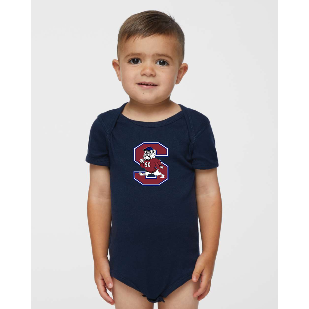 South Carolina State Bulldogs Logo Rabbit Skins Infant Baby Rib Bodysuit