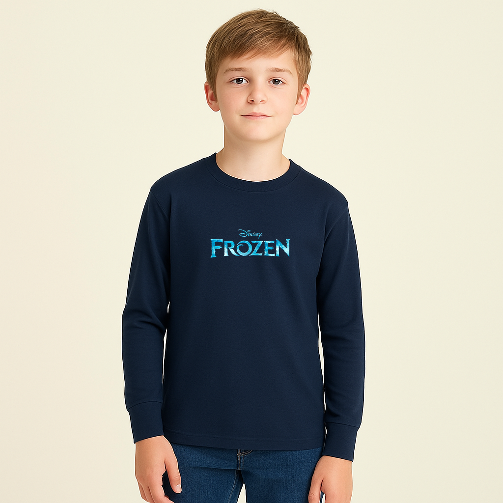 Youth Kids Frozen Disney Long Sleeve T-Shirt
