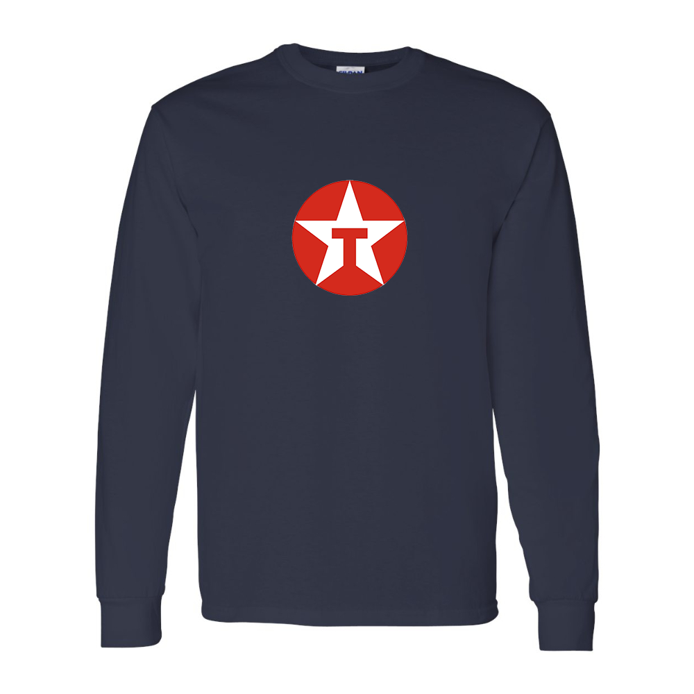 Men's Texaco Logo Gildan Heavy Cotton Long Sleeve T-Shirt