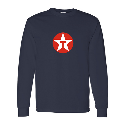 Men's Texaco Logo Gildan Heavy Cotton Long Sleeve T-Shirt