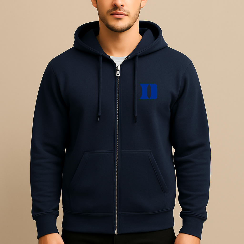 Men's Duke Blue Devils Logo Zipper Hoodie