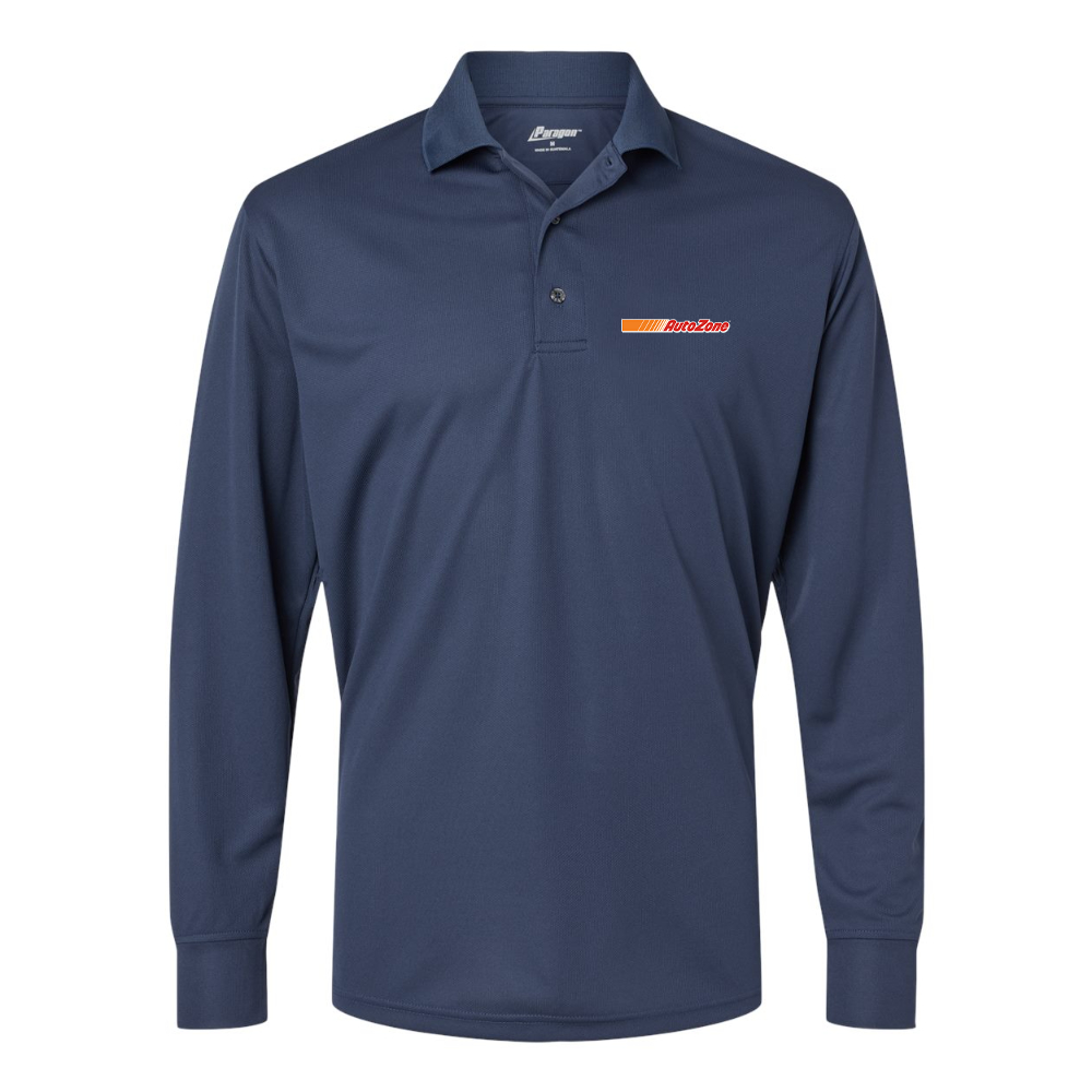 Men's AutoZone Logo Paragon Prescott Long Sleeve Polo