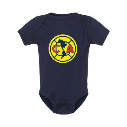 Club America Football Baby Romper Onesie