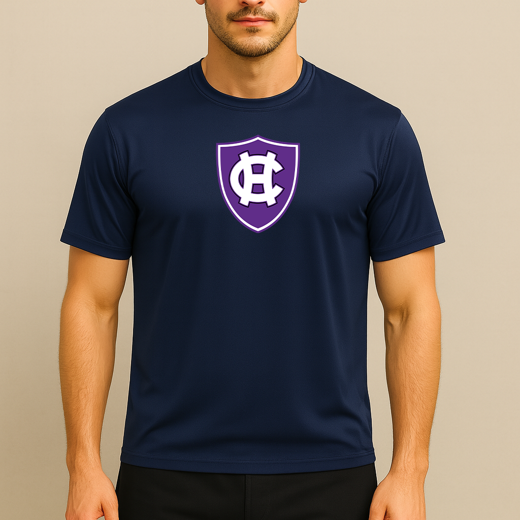 Men's Holy Cross Crusaders Logo Polyester T-Shirt