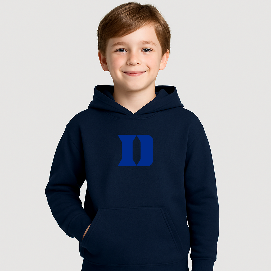 Youth Duke Blue Devils Logo Pullover Hoodie