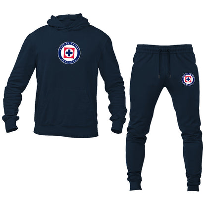 Men's Cruz Azul Football Club Hoodie Joggers Set