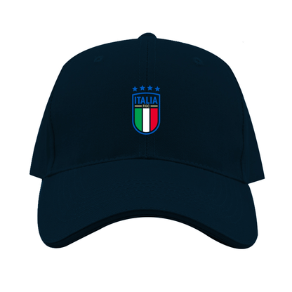 Italy National Soccer Dad Baseball Cap Hat