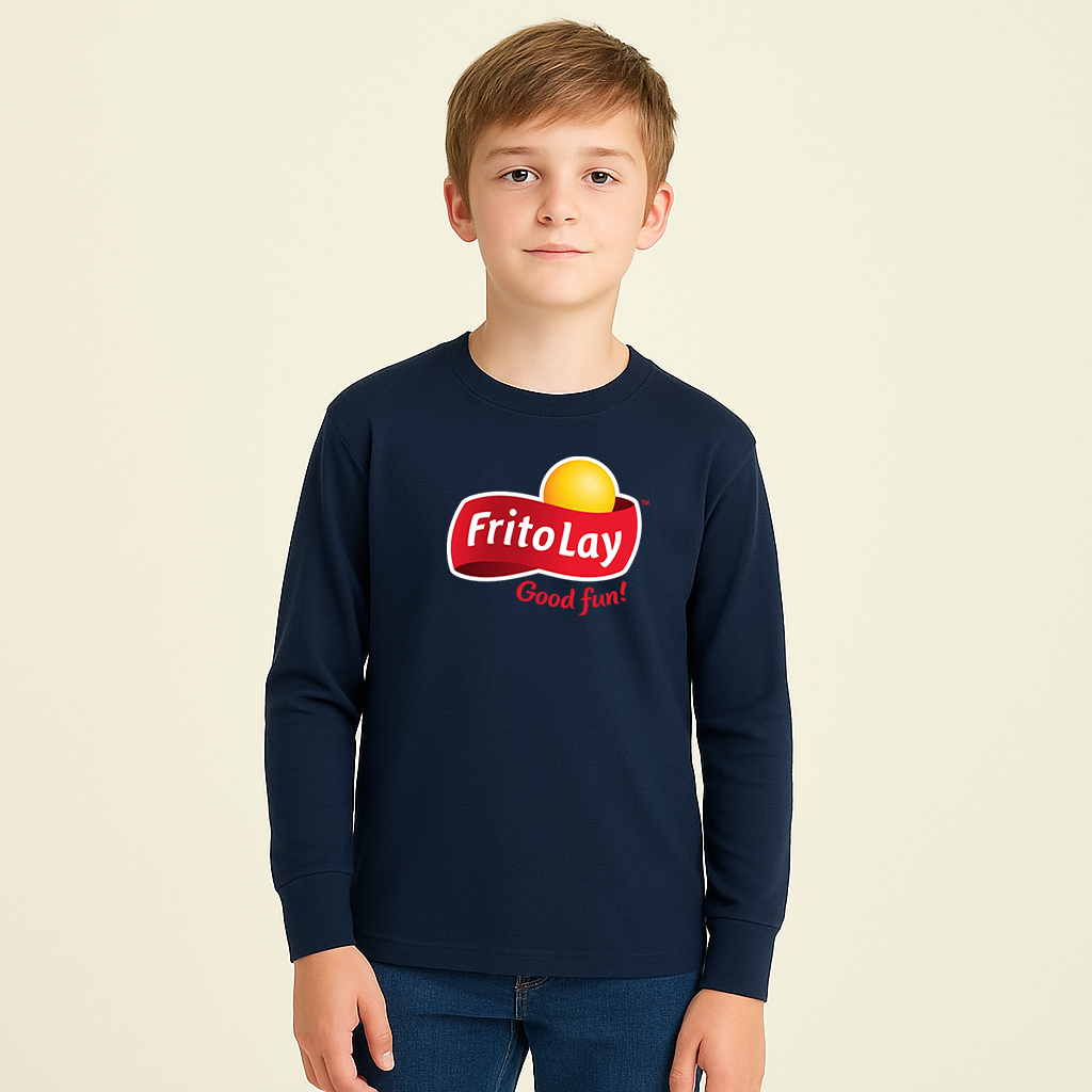 Youth Kids Frito Lays Long Sleeve T-Shirt