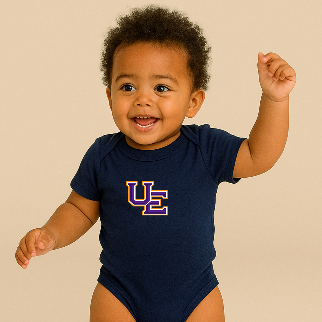 Evansville Purple Aces Logo Baby Romper Onesie