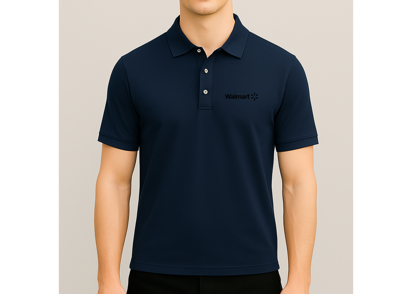 Men's Walmart Logo Dry Blend Polo