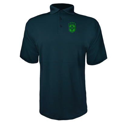 Men's Brazil Soccer Polyester Polo