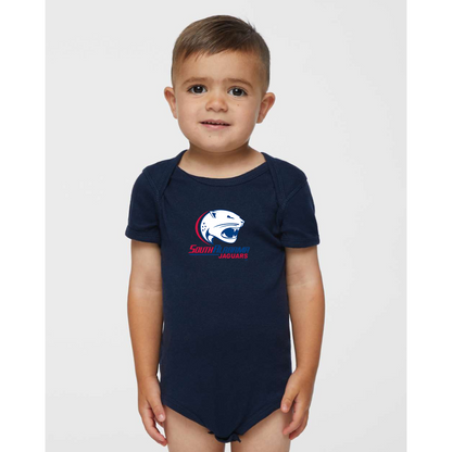 South Alabama Jaguars Logo  Rabbit Skins Infant Baby Rib Bodysuit