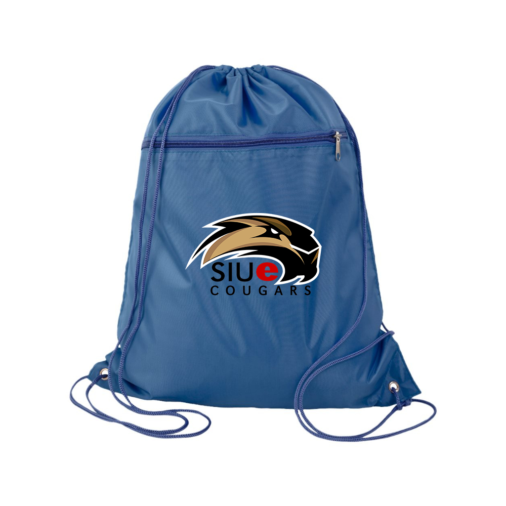 SIU Edwardsville Cougars Logo Q-Tees - Polyester Cinchpack