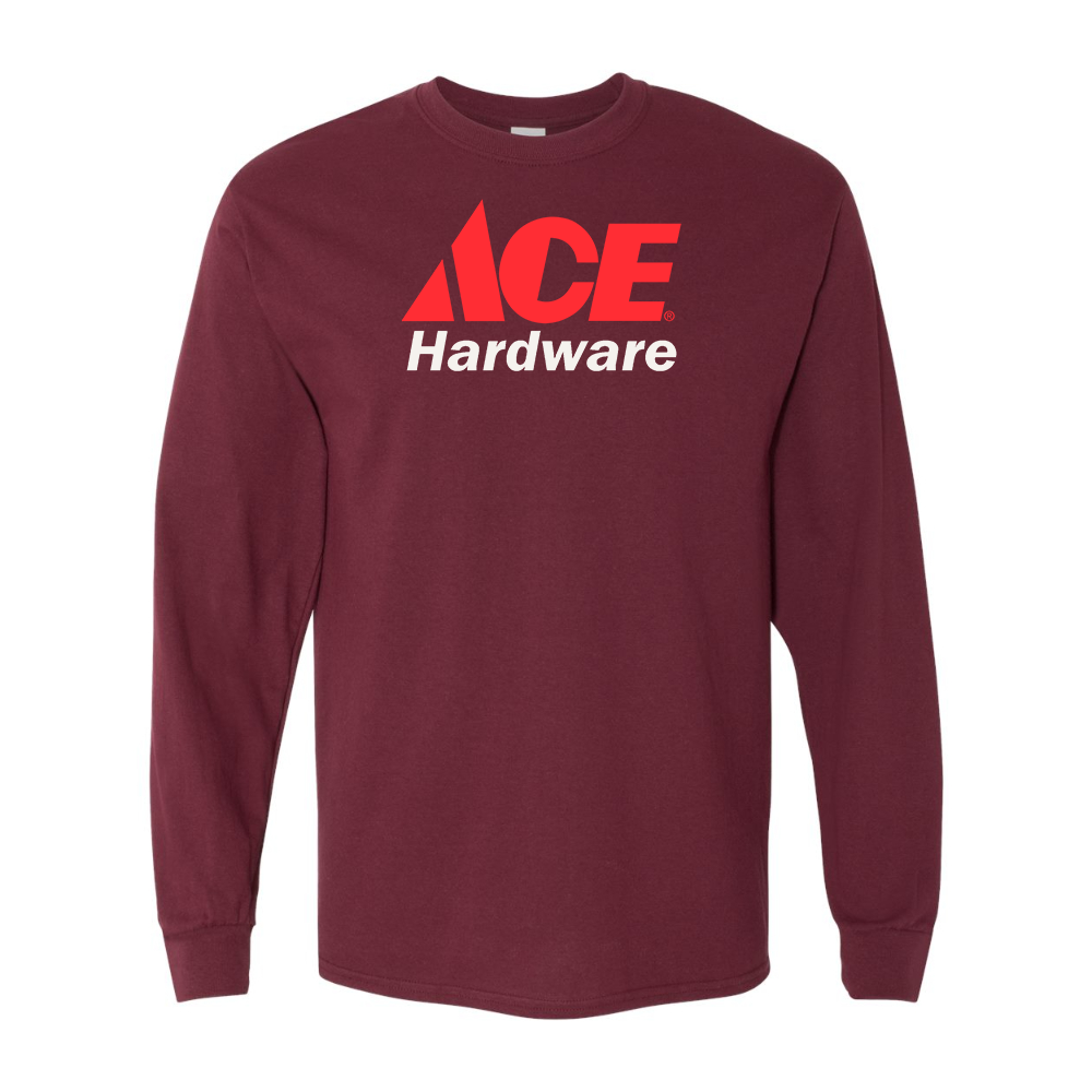Men's ACE Hardware Logo Gildan Heavy Cotton Long Sleeve T-Shirt