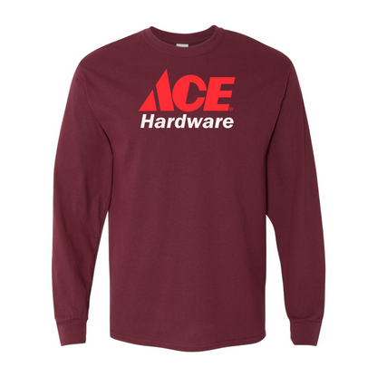 Men's ACE Hardware Logo Gildan Heavy Cotton Long Sleeve T-Shirt