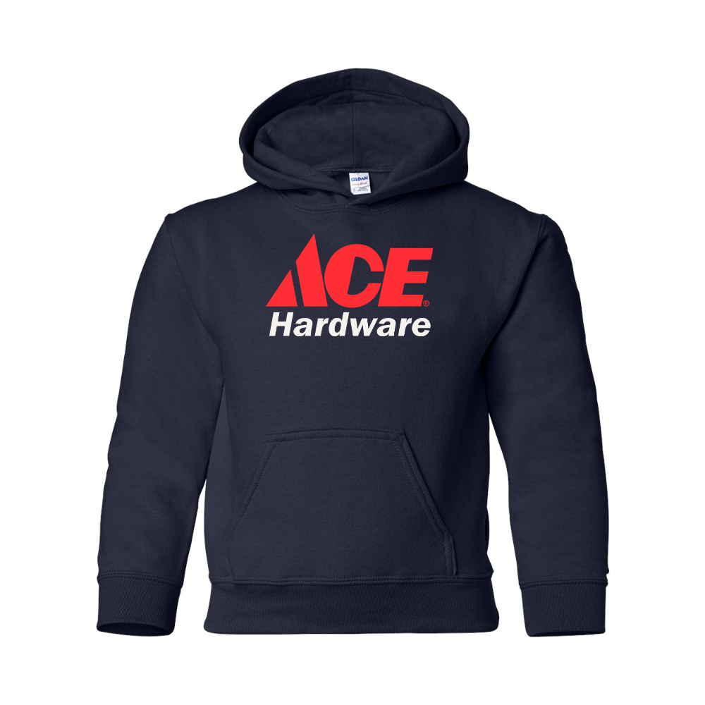 Youth ACE Hardware Logo Gildan Heavy Blend  Hooded Sweatshirt