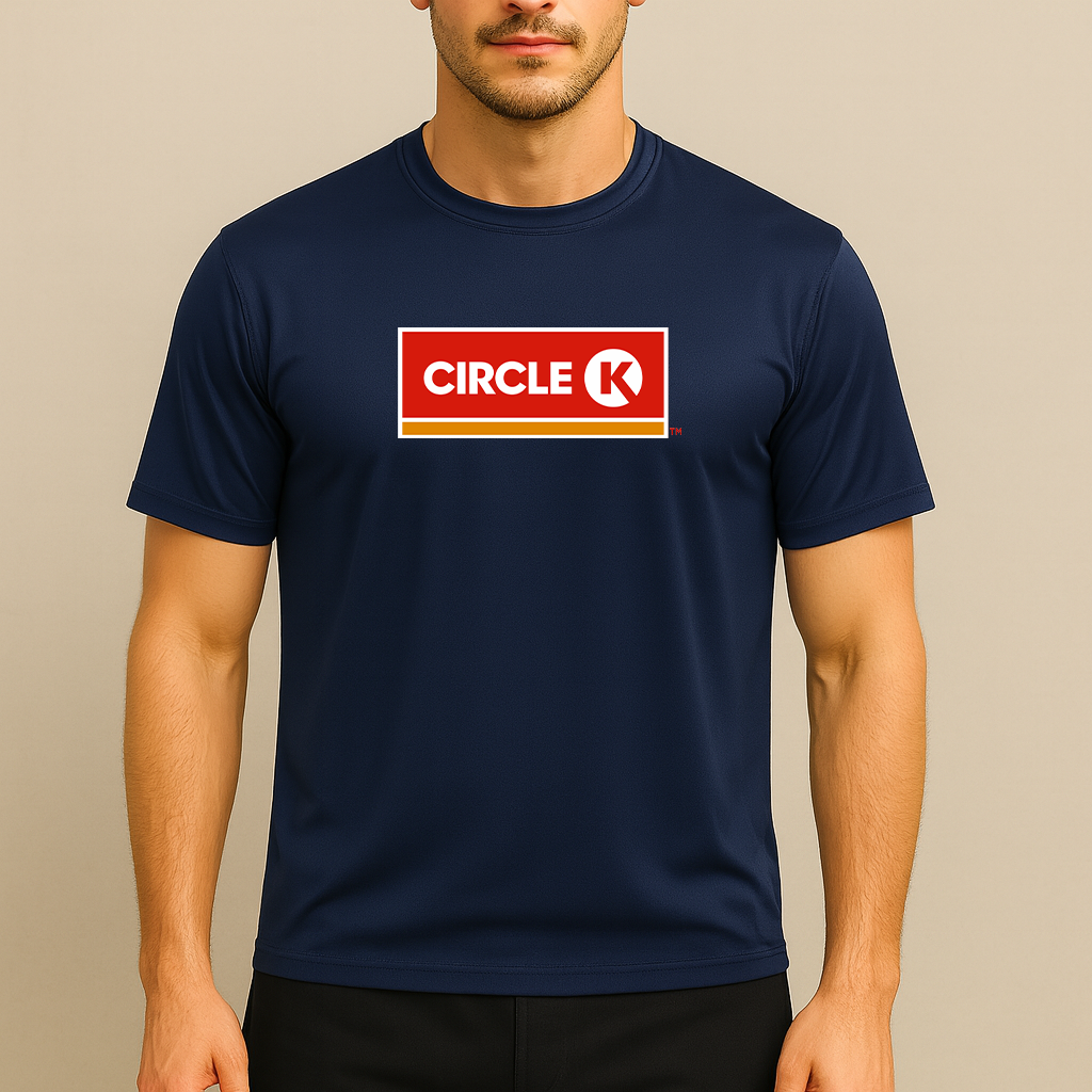 Men's Circle K Gas Station  Polyester T-Shirt
