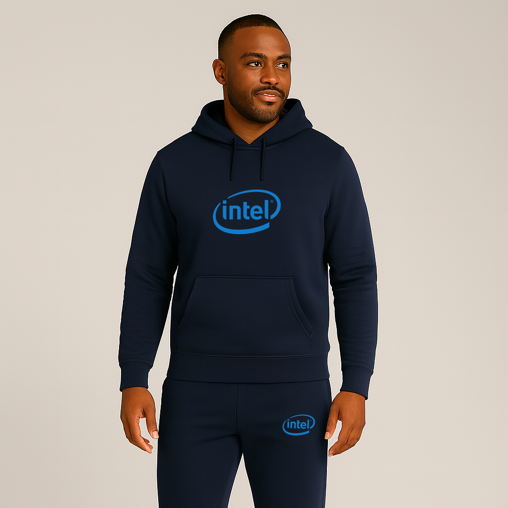 Men's Intel Logo Hoodie Joggers Set