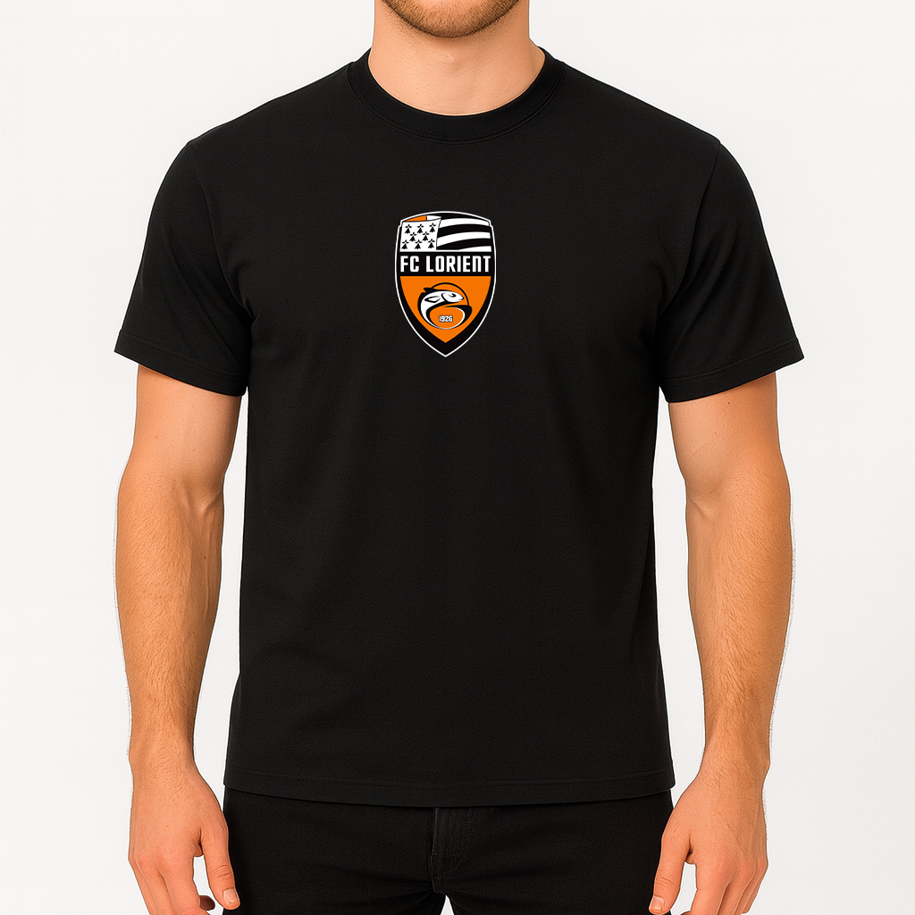 Men's FC Lorient Soccer Logo Cotton T-Shirt