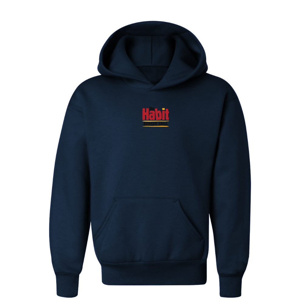 Youth The Habit Burger Grill Logo Pullover Hoodie