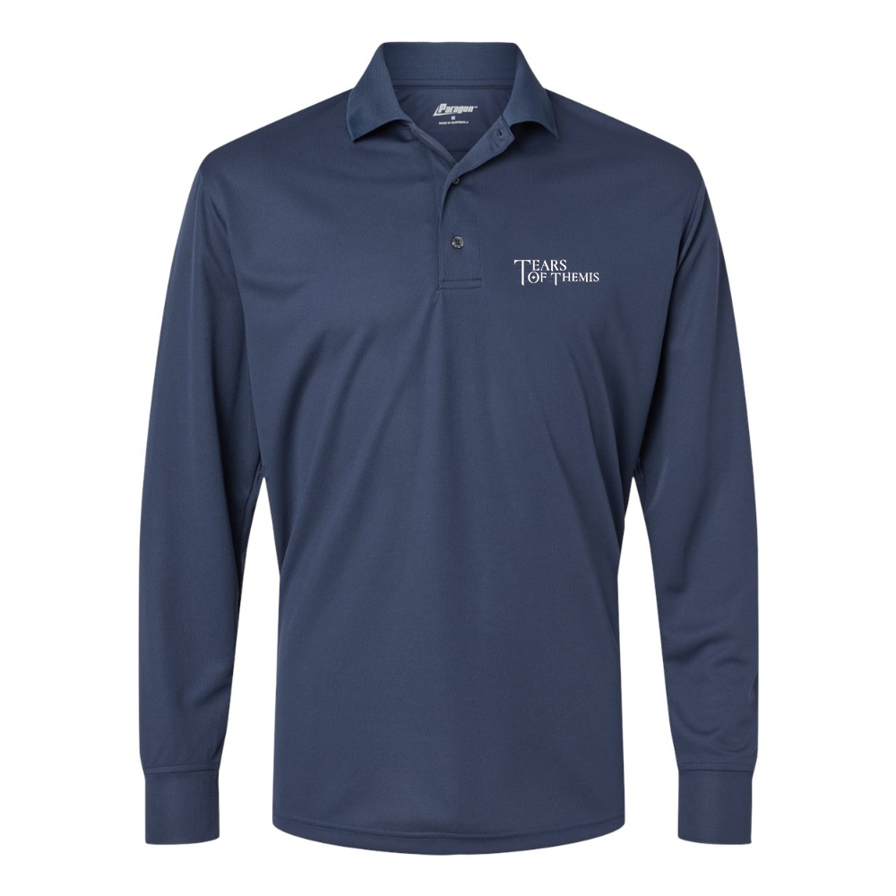 Men's Tear Of Themis Logo Paragon Prescott Long Sleeve Polo