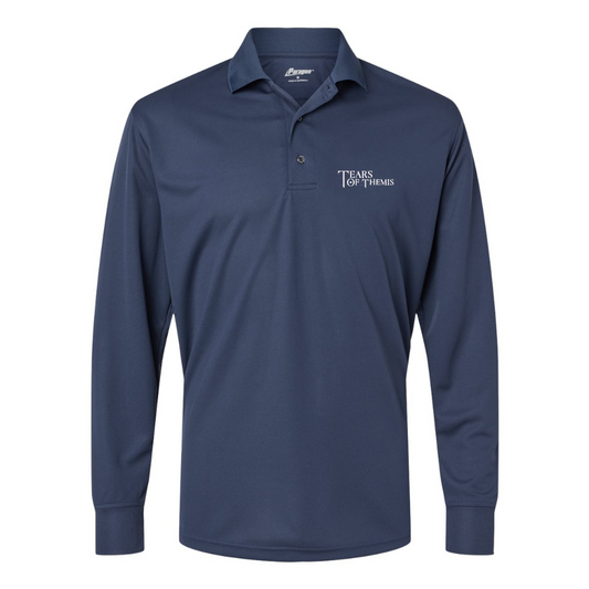 Men's Tear Of Themis Logo Paragon Prescott Long Sleeve Polo