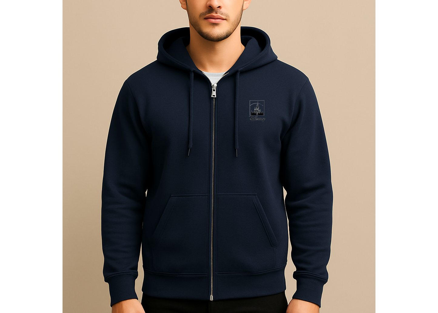 Men's Walt Disney Cartoon  Zipper Hoodie