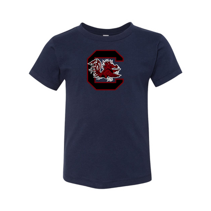South Carolina Gamecocks Logo BELLA  CANVAS Toddler Jersey Tee