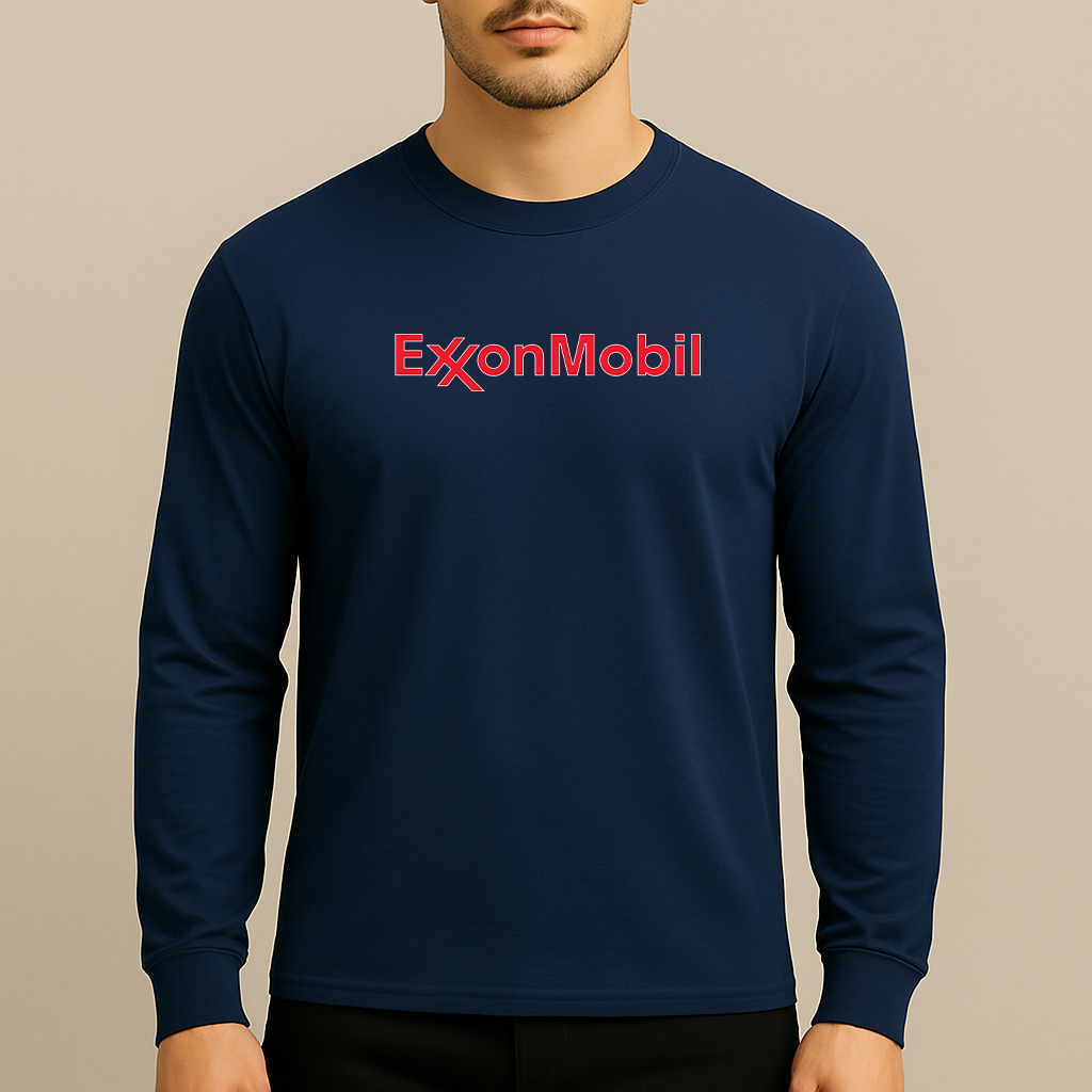 Men's Exxon Gas Station Long Sleeve T-Shirt