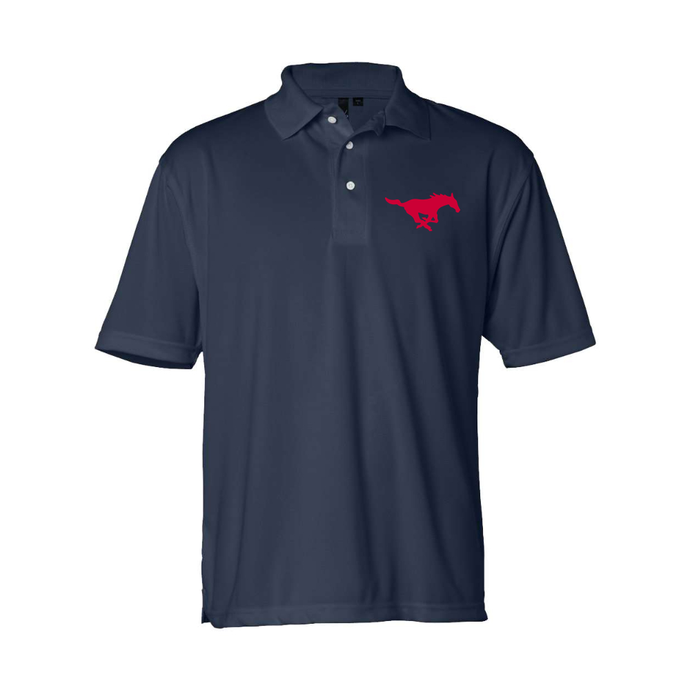 Men's SMU Mustangs Logo Sierra Pacific Moisture Free Mesh Polo