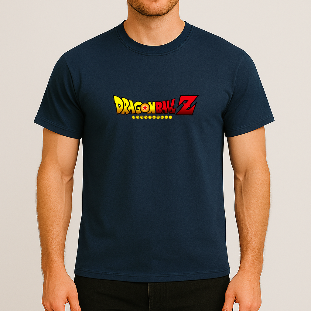 Men's Dragon Ball Z Cartoon Title Cotton T-Shirt