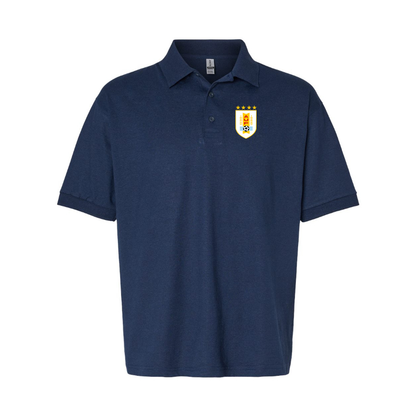 Men's Uruguay National Soccer Team Dry Blend Polo