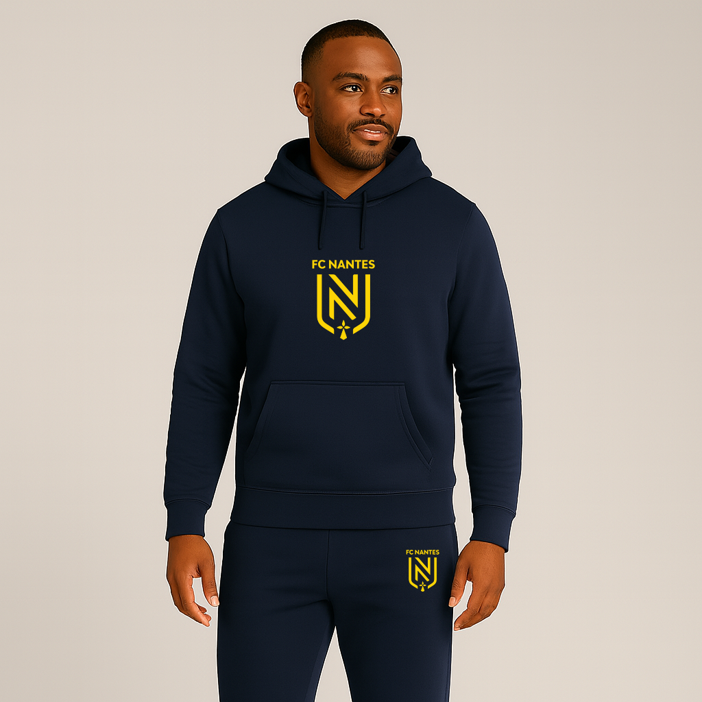 Men's FC Nantes Soccer Logo Hoodie Joggers Set