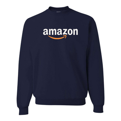 Men's Amazon Logo  JERZEES NuBlend Crewneck Sweatshirt