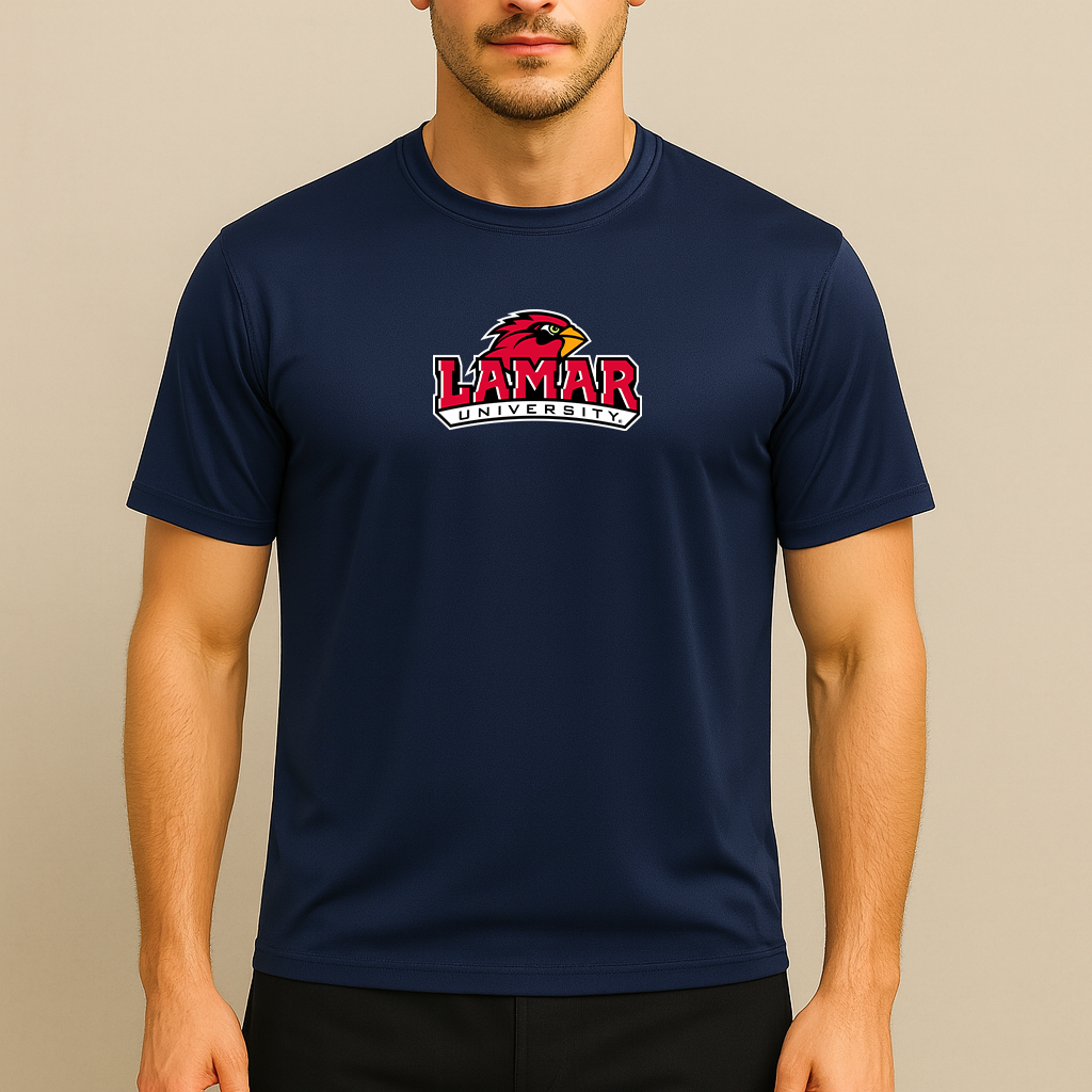 Men's Lamar Cardinals Logo Polyester T-Shirt