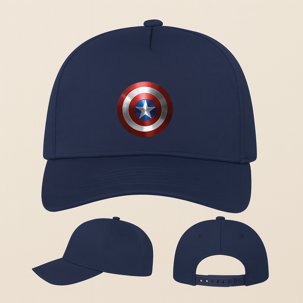 Captain America Five Panel Twill Snapback Cap