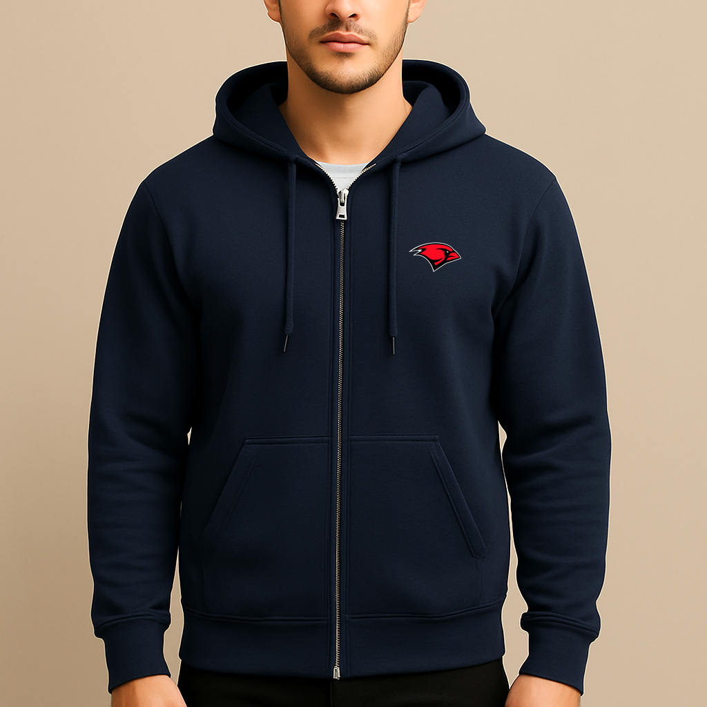 Men's Incarnate Word Cardinals Logo Zipper Hoodie