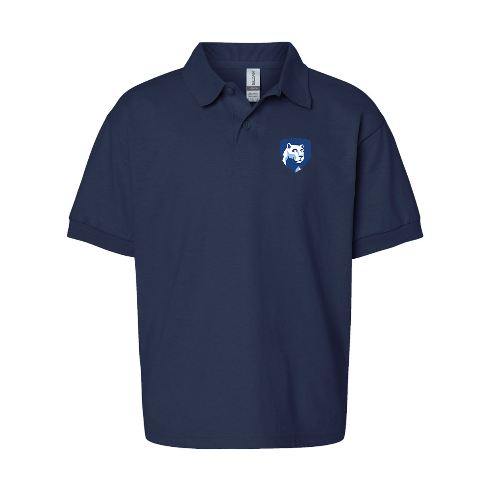 Youth Penn State Symbol Gildan Dry Blend Jersey Polo