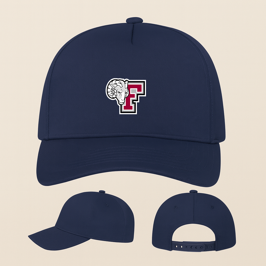 Fordham Rams Logo Five Panel Twill Snapback Cap